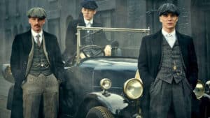 peaky blinders men and vintage car 3d521comr919q58s