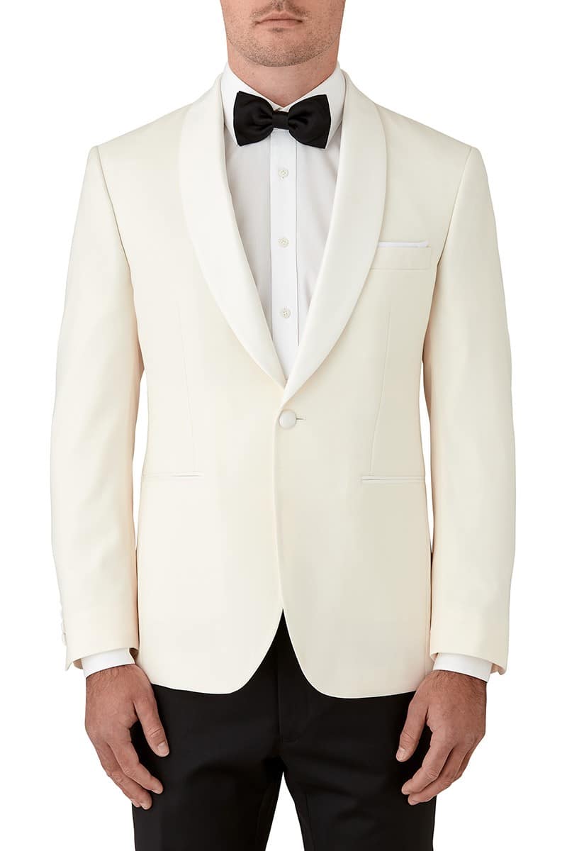 Joe Black I Fortress Ivory - Penguins Suit Hire & Menswear