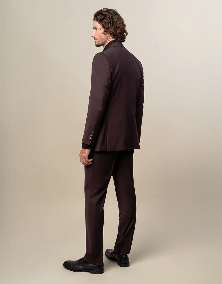 Cooper Burgundy Twill Suit - Image 2