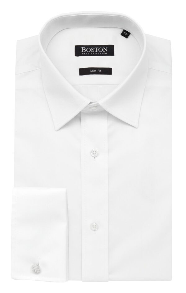 Boston White Double Cuff Shirt
