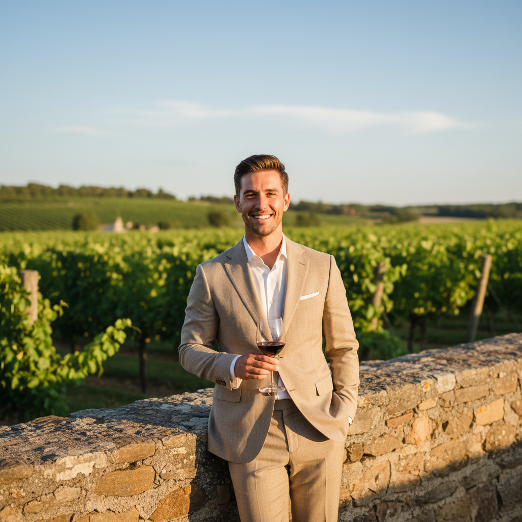 khaki suit by Penguins Formal 