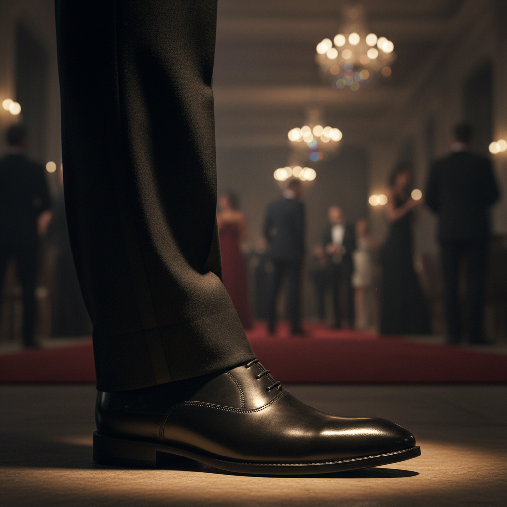 black shoes at event