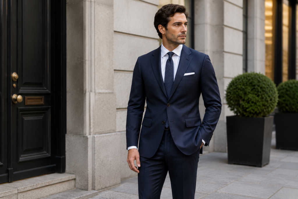 well fitted suit