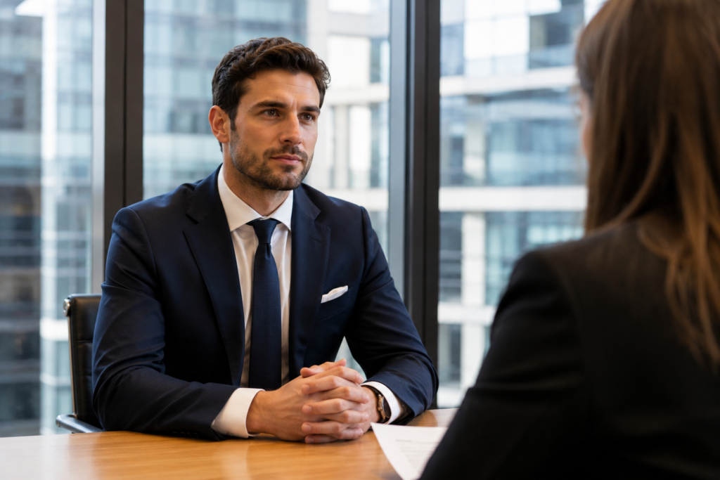 suit for an interview